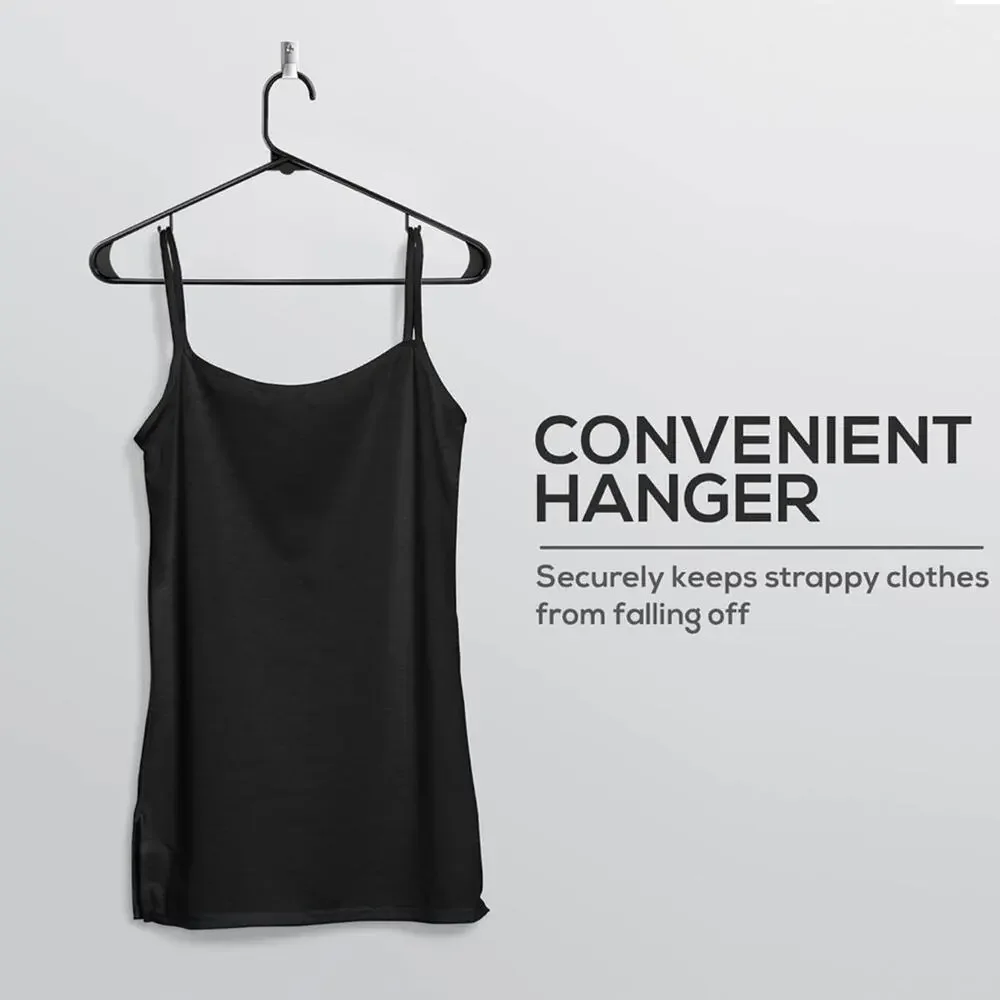 Black Plastic Adult Clothes Hangers Lot of 20 hangers.